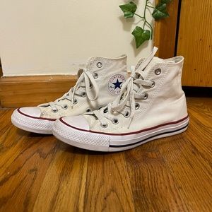 White High Top Converse Sneakers